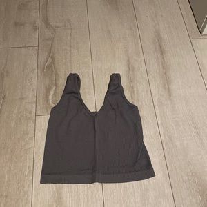 Free People ribbed cropped tank top